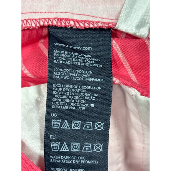 Tommy Hilfiger Womens Shorts 16 Striped Pink Preppy Nautical‎ Sailor - Picture 6 of 6